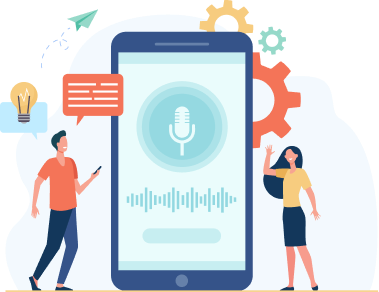 Mobile Voice Search Illustration